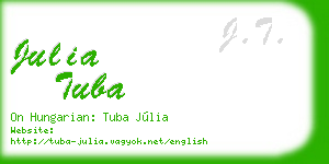 julia tuba business card